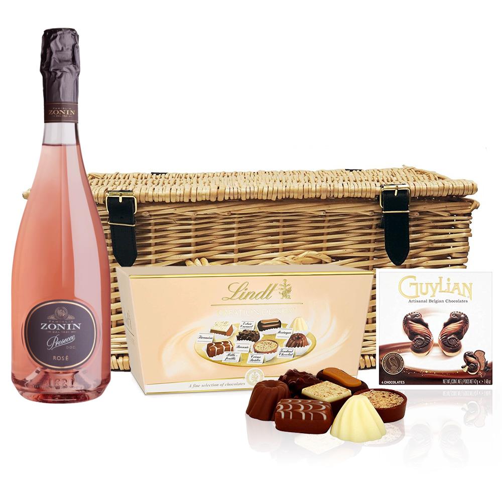 Zonin Rose Prosecco D.O.C 75cl And Chocolates Hamper